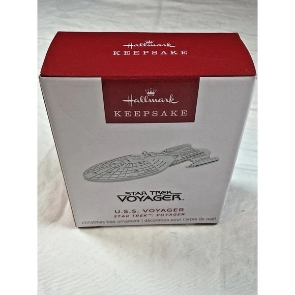 Hallmark Other - Hallmark Ornament Silver Star Trek Voyager 2025 Keepsake Sci-Fi NEW